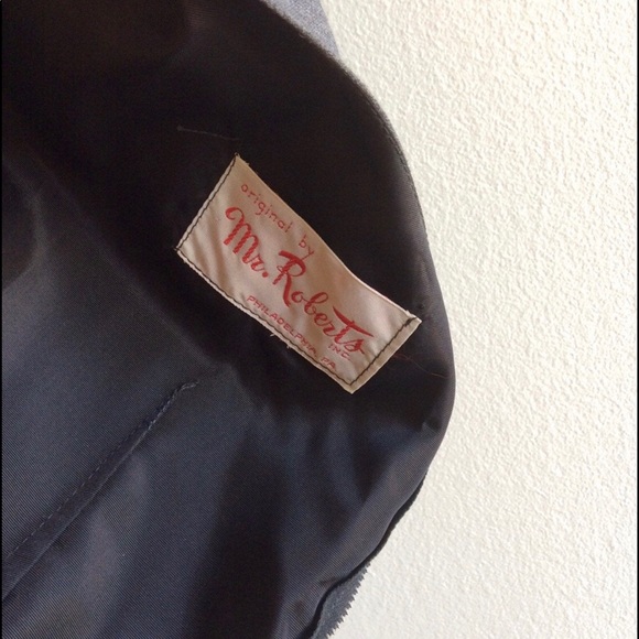 Vintage 1950s Gray Rhinestone Wiggle Party  Dress - Picture 5 of 5